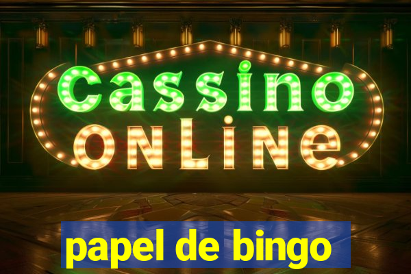 papel de bingo